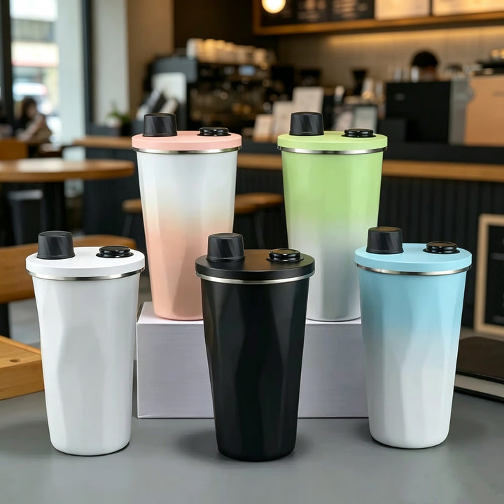 Women's insulated drinking bottle with practical press closure Stornfield