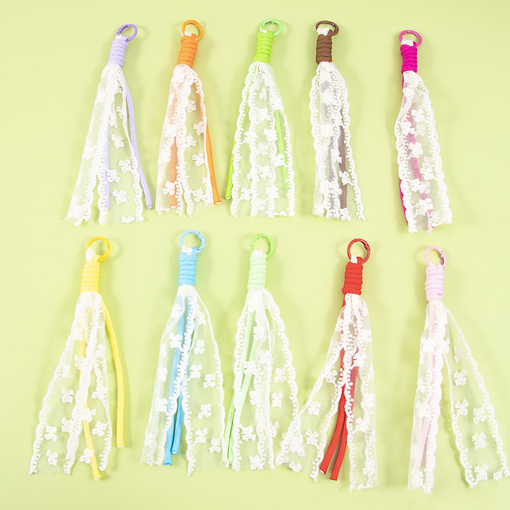 Elegant Lace Tassel Keychain Stornfield