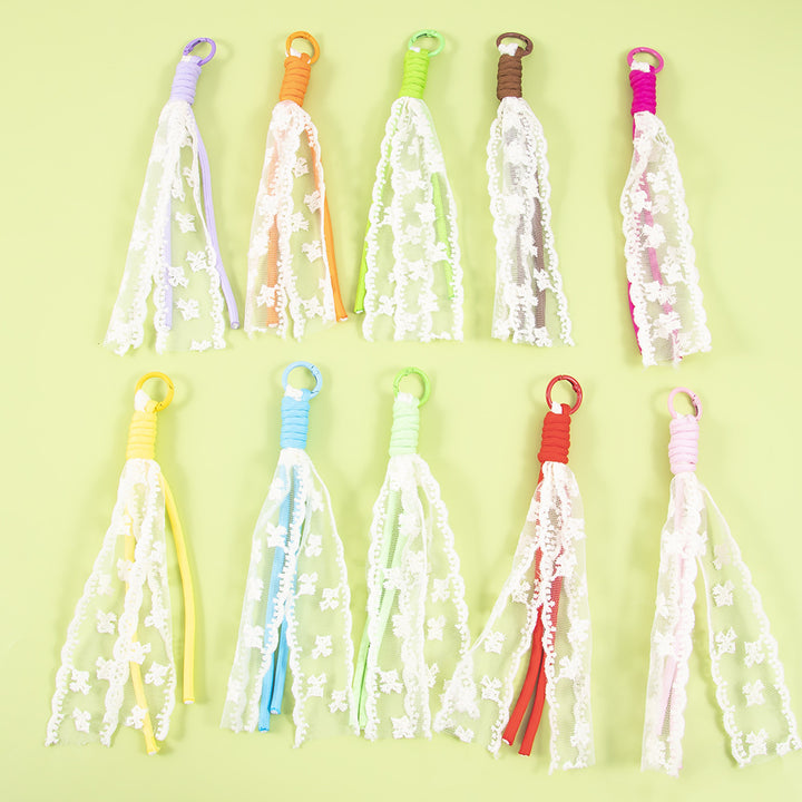 Elegant Lace Tassel Keychain Stornfield