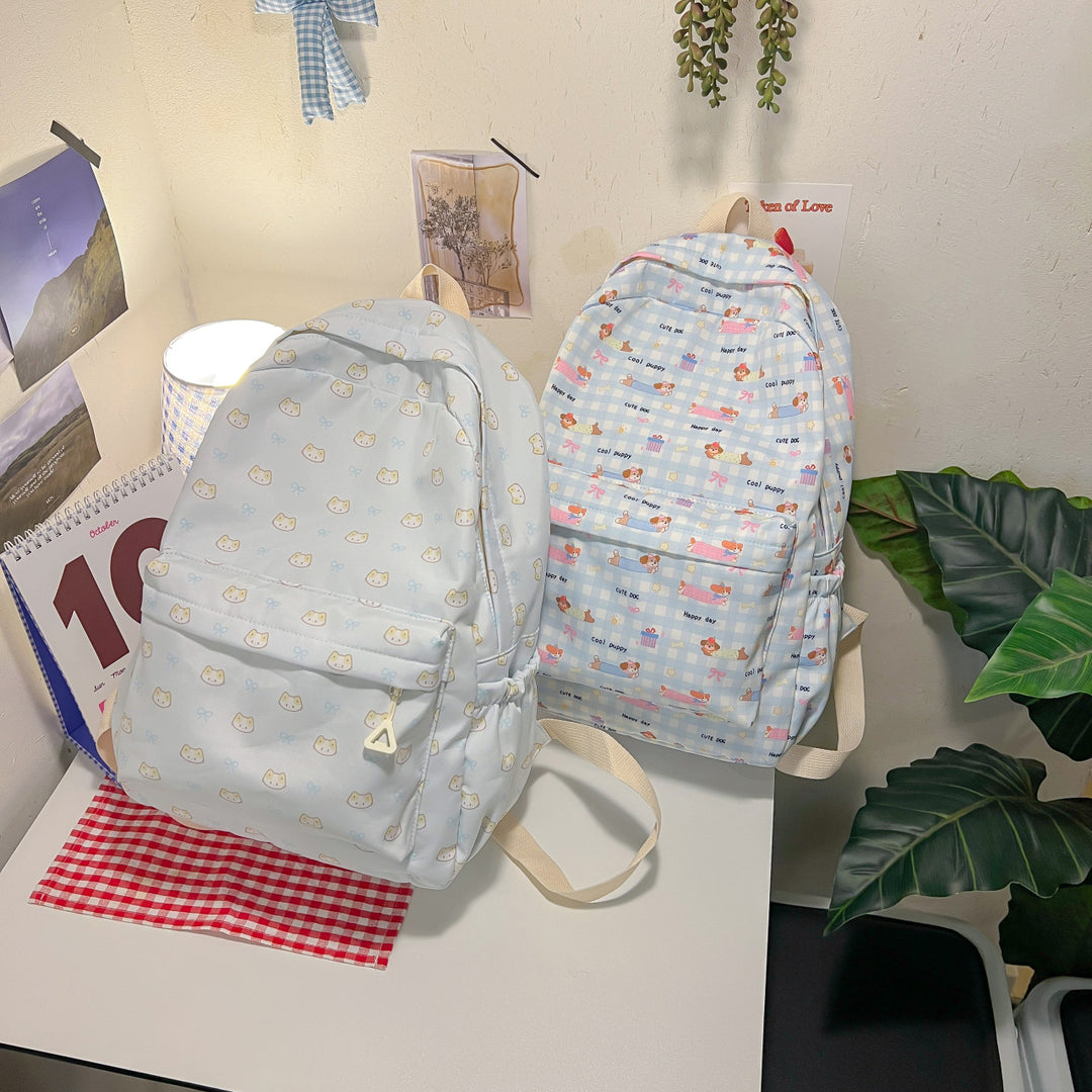 Cute backpack with embroidered cat motif Stornfield