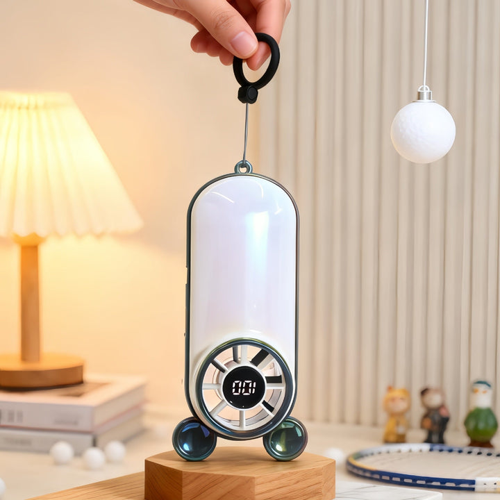 Women's Portable Mini Fan with Digital Display and Animal Ears Stornfield