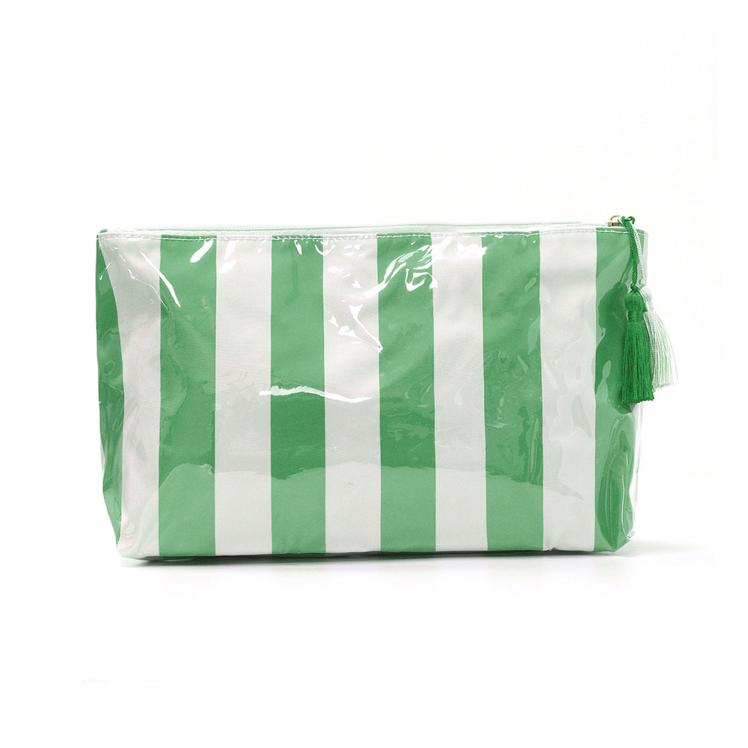 Cosmetic pouch with practical zipper and colorful checkered pattern Stornfield