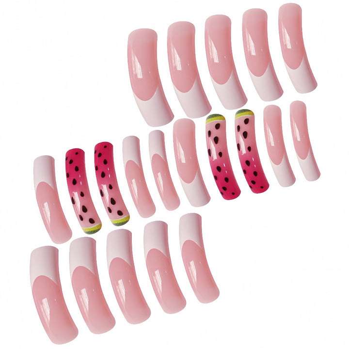 Watermelon-Inspired Press-On Nail Set Stornfield