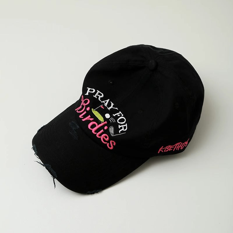Women's Embroidered Distressed Baseball Cap Stornfield