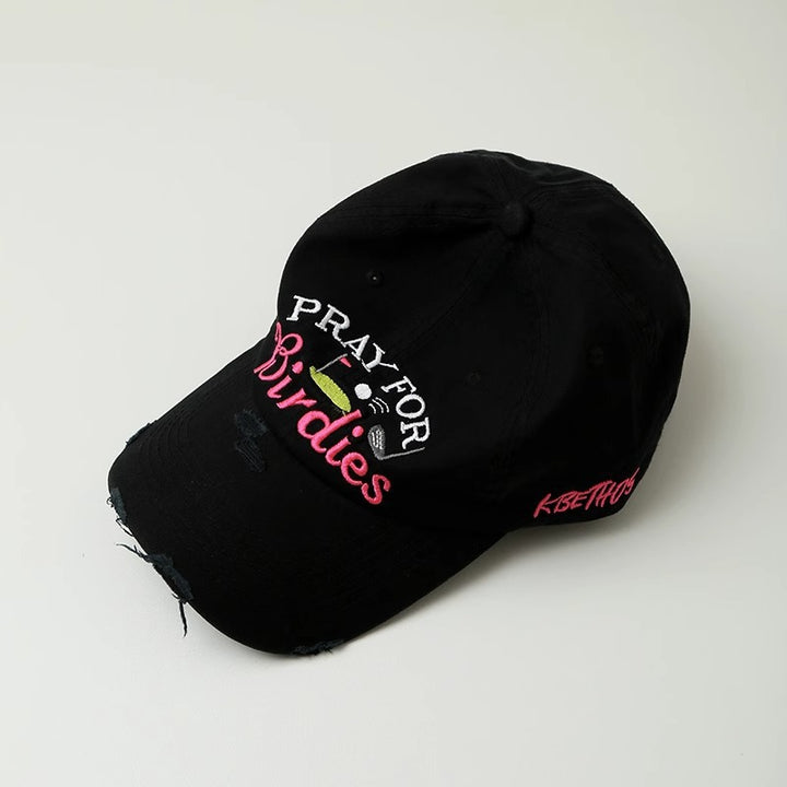 Women's Embroidered Distressed Baseball Cap Stornfield