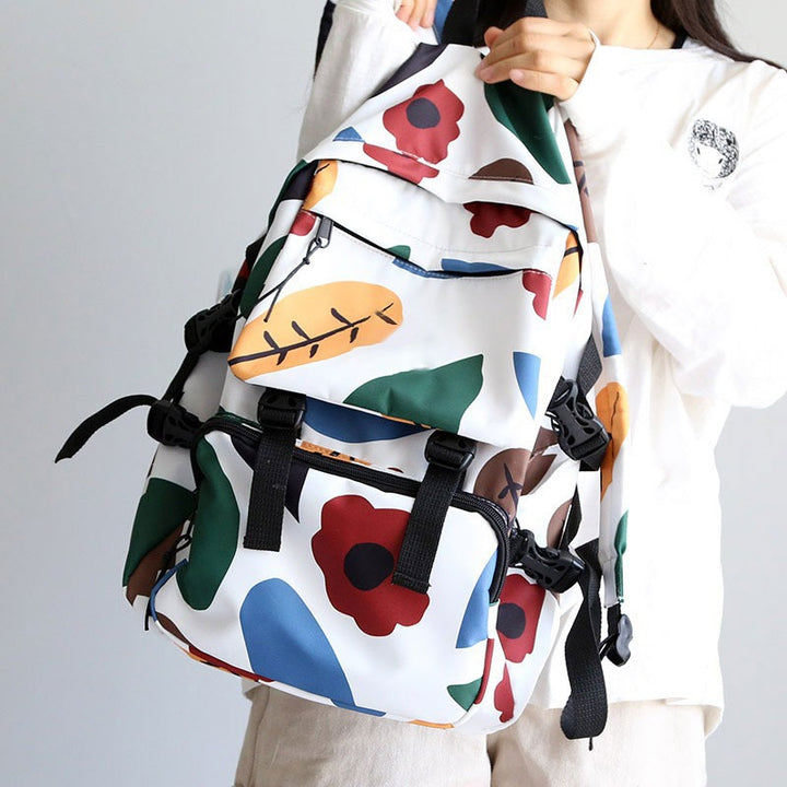 Floral Print Outdoor Backpack Stornfield