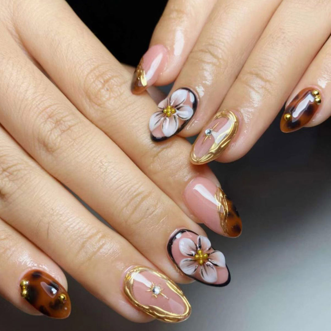 Artistic Press-On Nail Art Set Stornfield