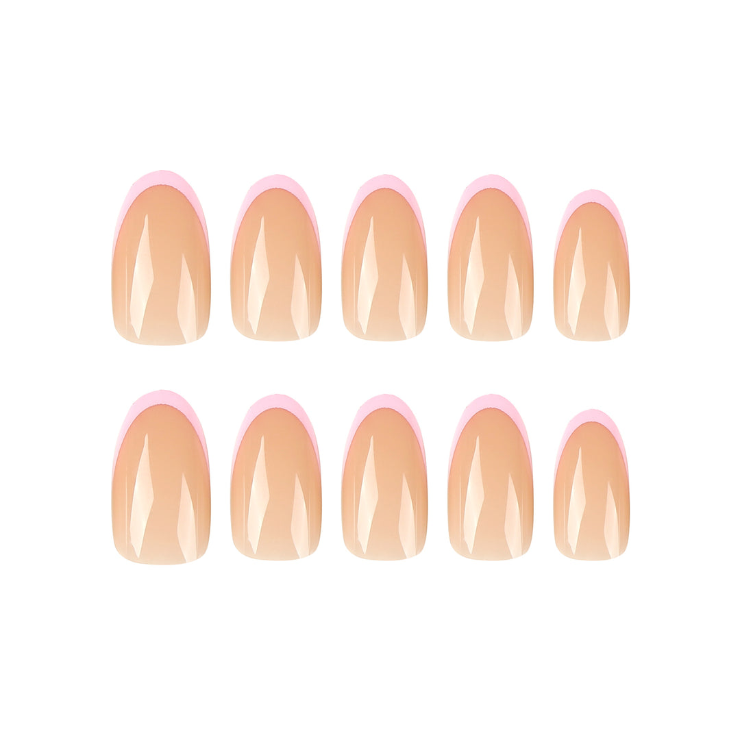 Shiny nail art with elegant French tips Stornfield