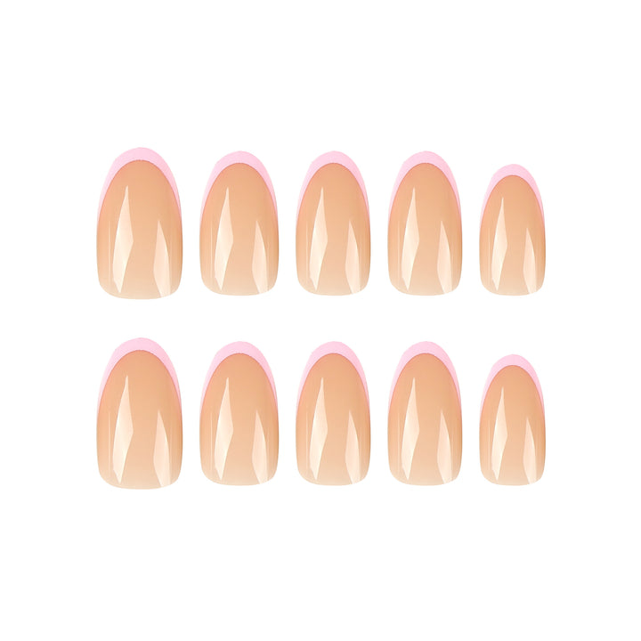 Shiny nail art with elegant French tips Stornfield