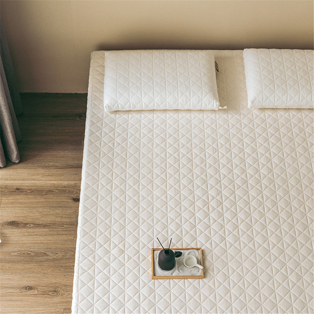 Quilted Hypoallergenic Fitted Mattress Topper Pad with Elastic Skirt