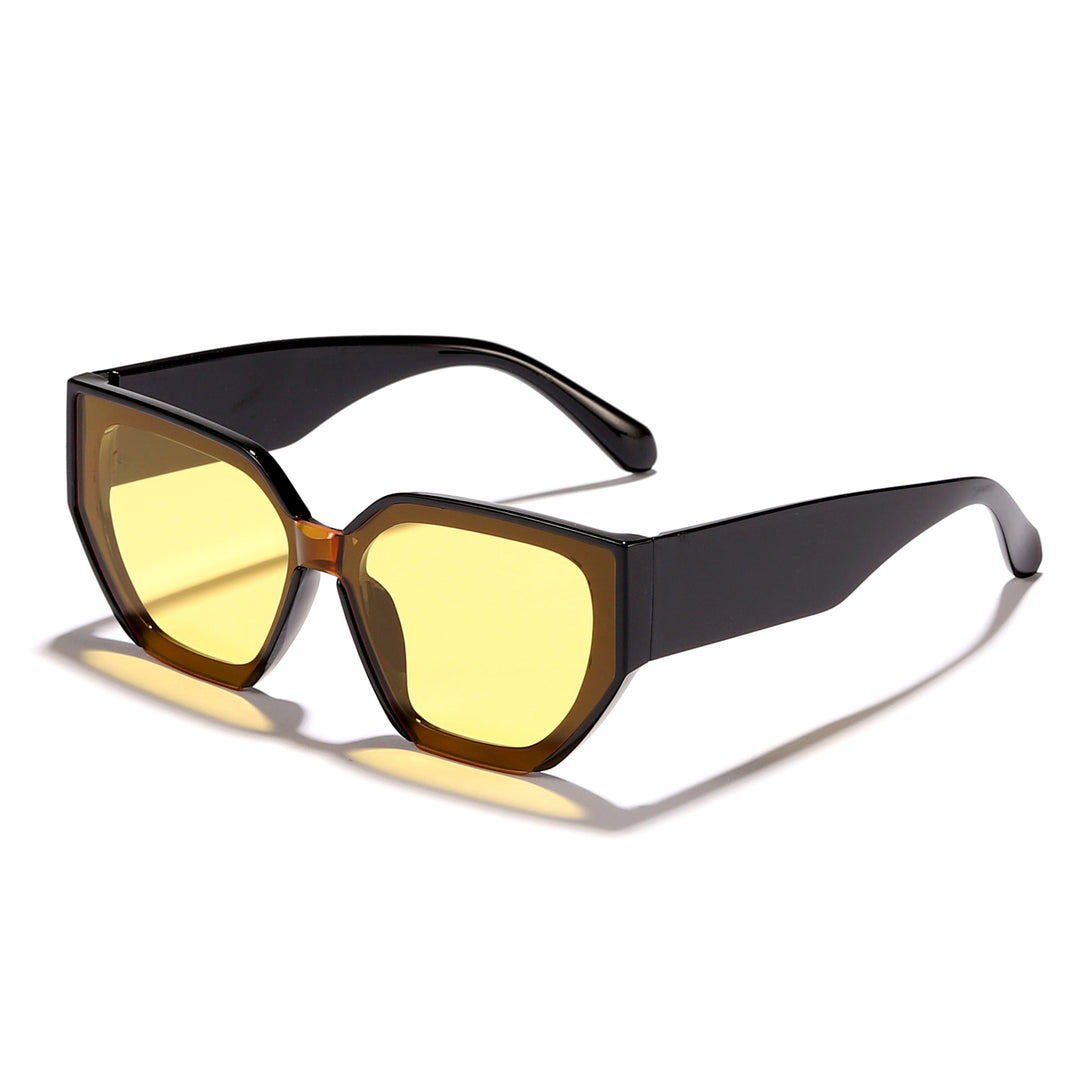 Women's fashionable oversized sunglasses with trendy hexagon design Stornfield