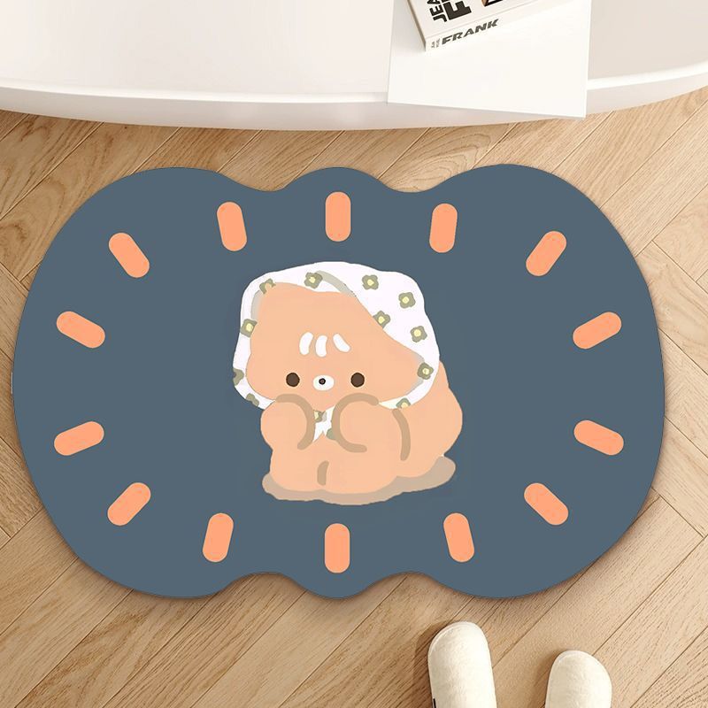 Cute Elephant-Themed Bath Mat