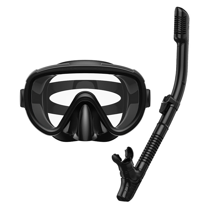 Premium dive mask with anti-fog function and flexible breathing tube Stornfield