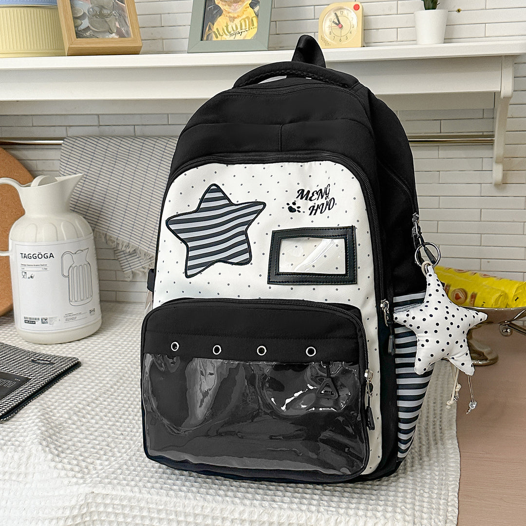 Fun-Themed Star Print Backpack Stornfield