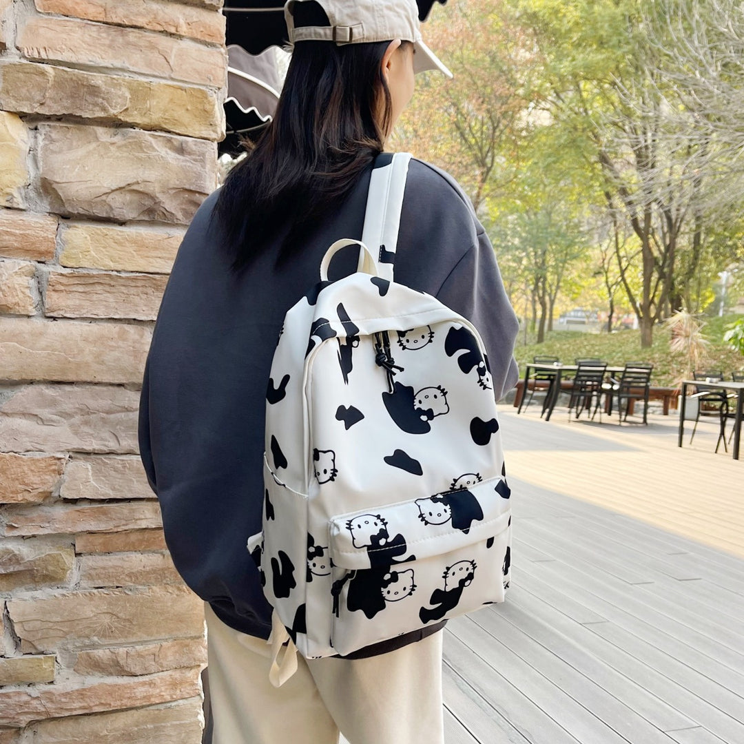 Cartoon Character Print Backpack Stornfield