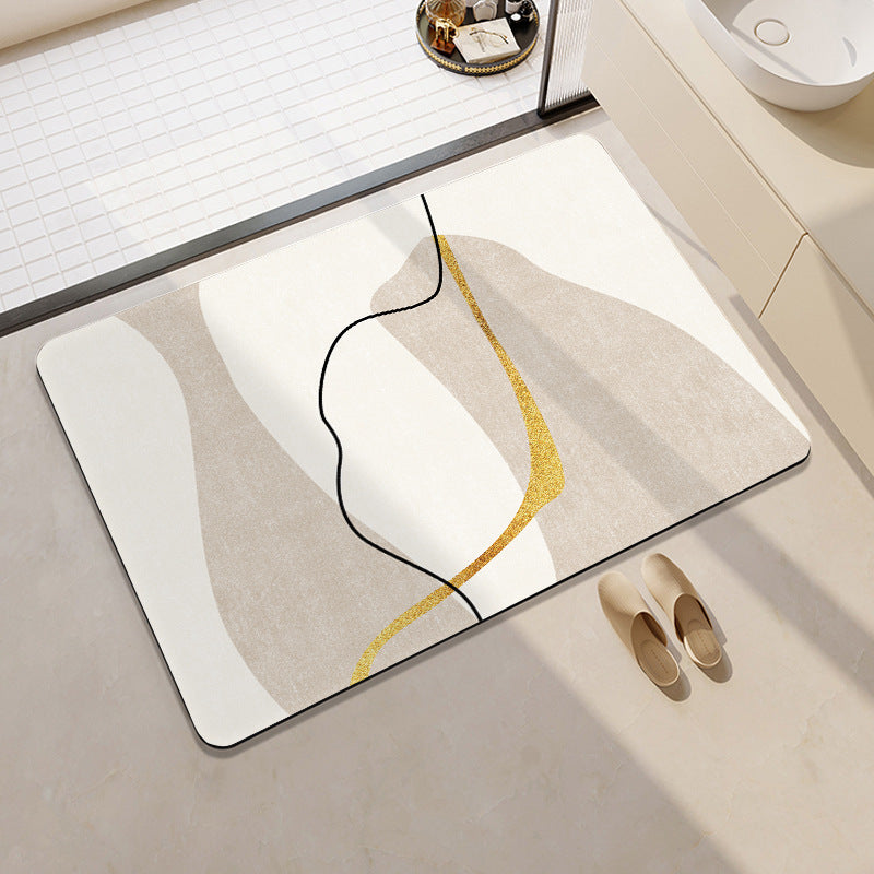 Artistic Cat-Themed Bath Mat Stornfield