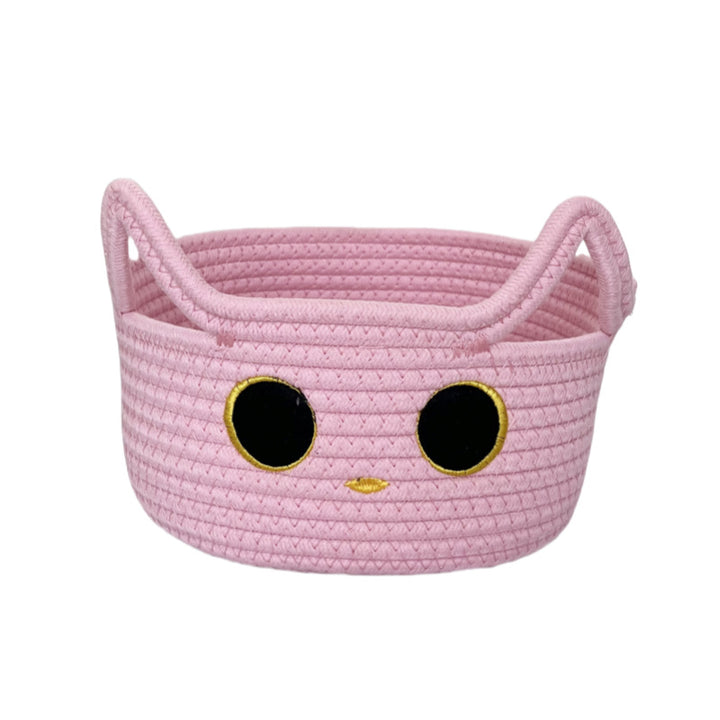 Ladies Playful Storage Basket with Cat Design Stornfield