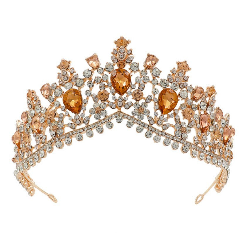 Women's Glamorous Tiara with Rhinestone and Crystal Embellishments Stornfield