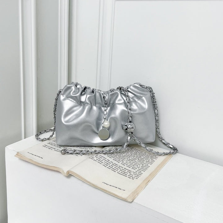 Elegant Chain-Accented Mini Handbag