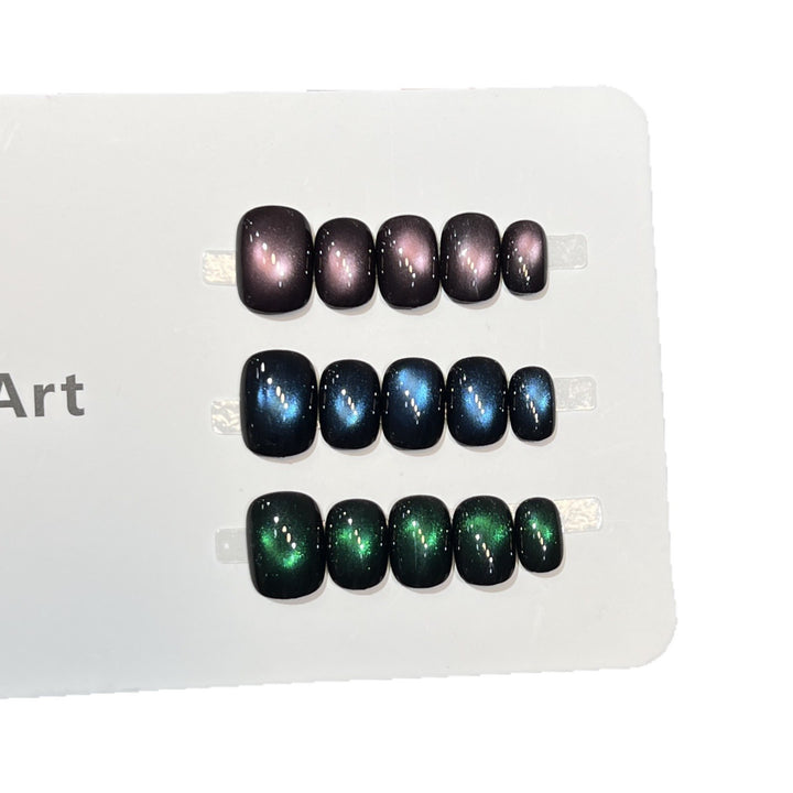 Galaxy Effect Press-On Nail Set Stornfield