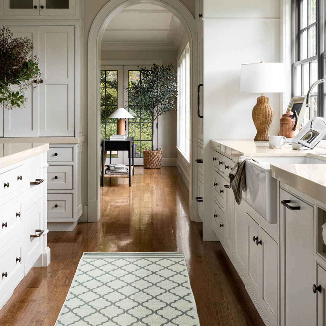 Living and entrance area mat with diamond pattern Stornfield