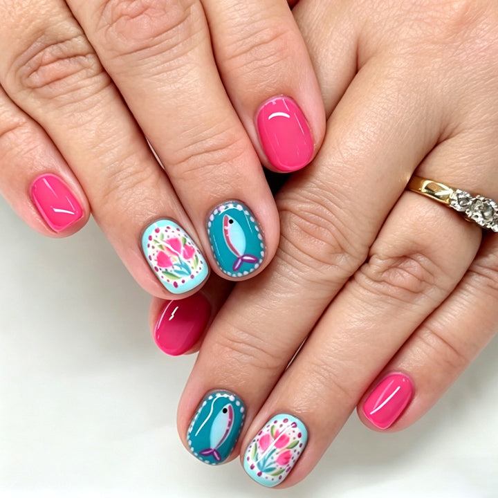 Artistic Floral Nail Art Stornfield
