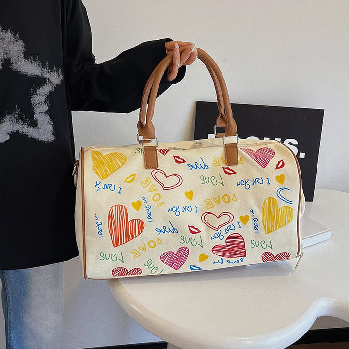 Graphic Print Travel Duffel Bag Stornfield