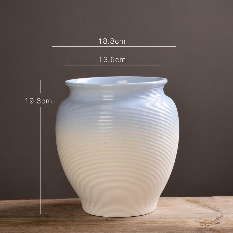 Elegant Textured Decorative Pot