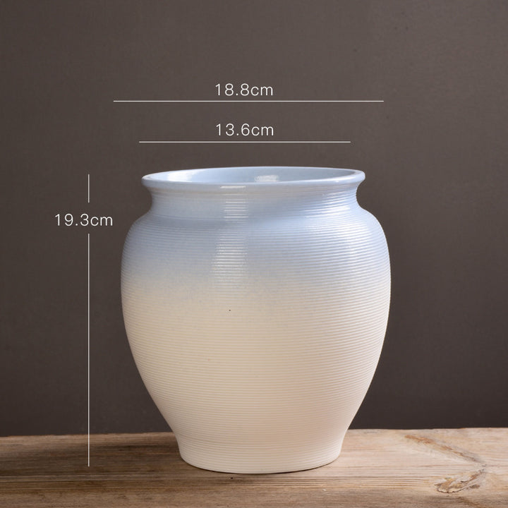 Textured Decorative Ceramic Pot