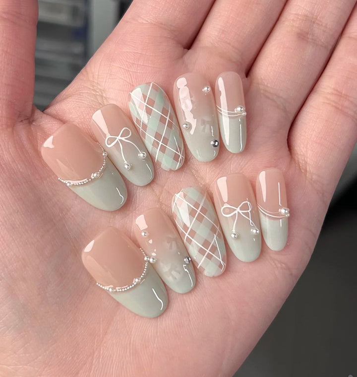 Advanced Glitter-Enhanced Press-On Nail Set Stornfield