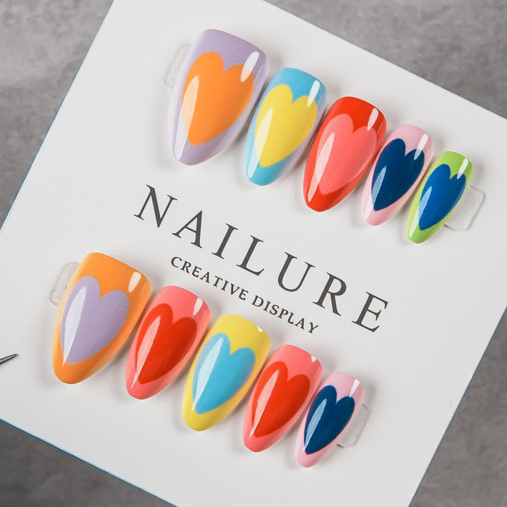 Creative Heart Design Press-On Nail Set