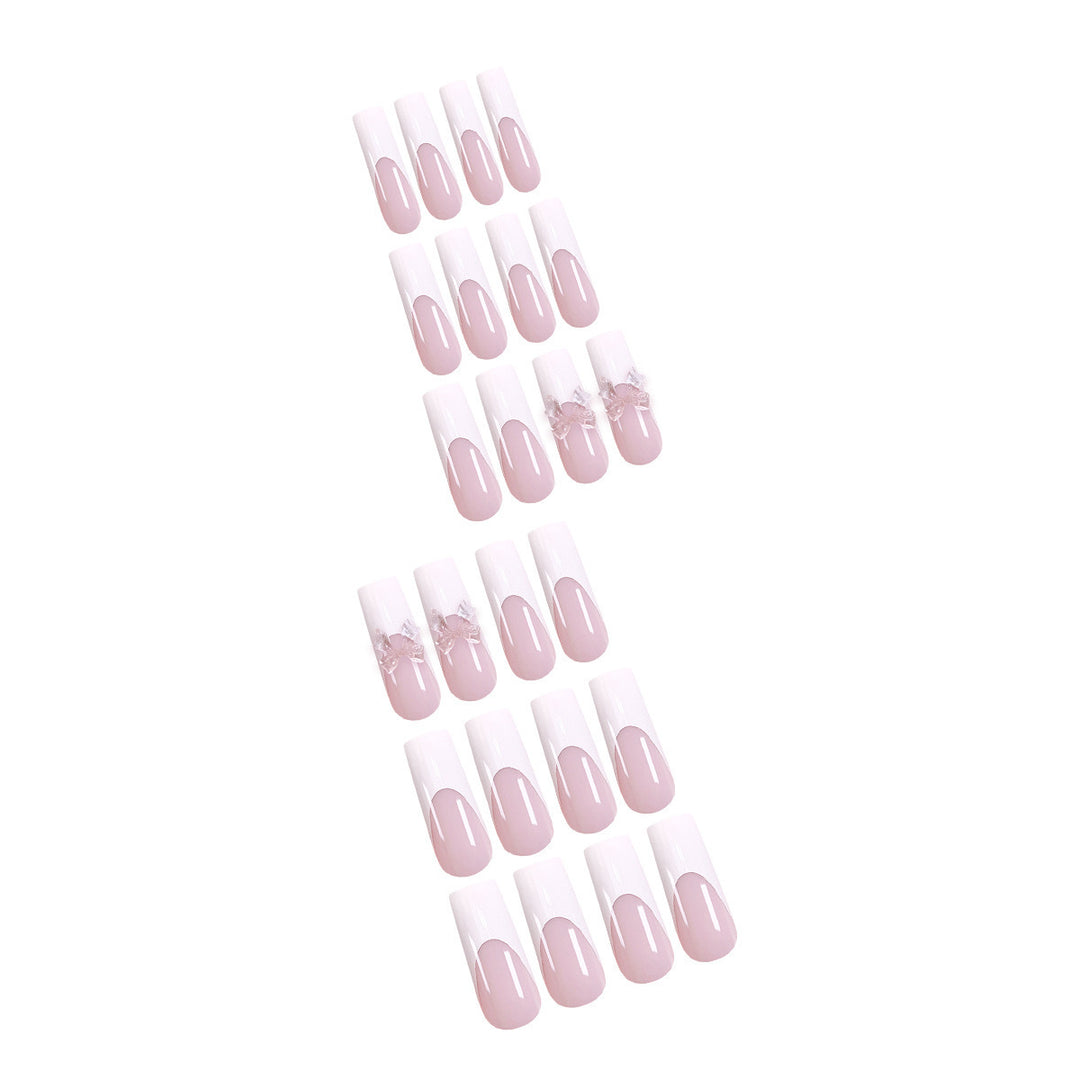 Artificial nails with 3D flower decoration Stornfield