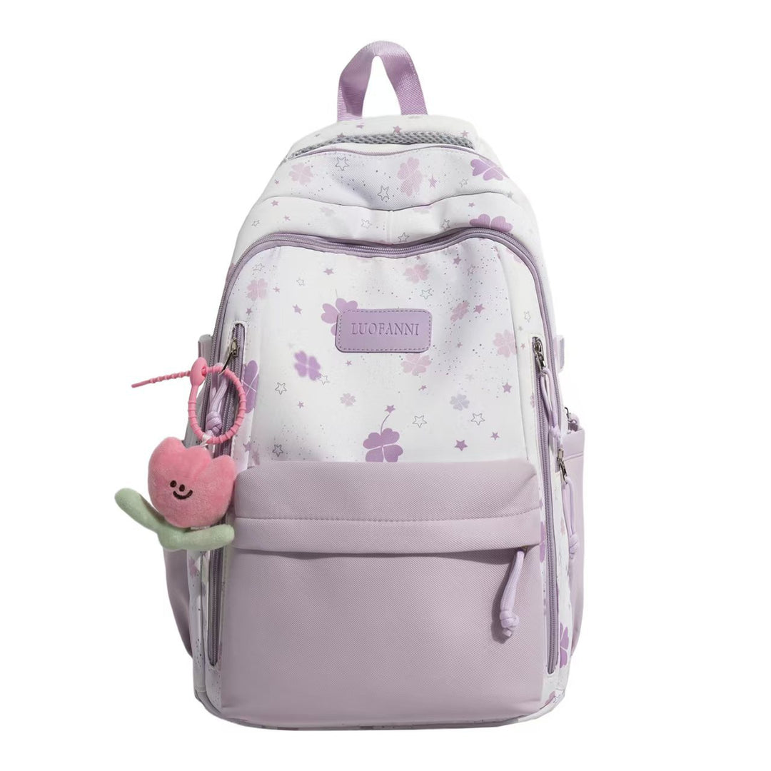 Versatile Floral Print Backpack Stornfield