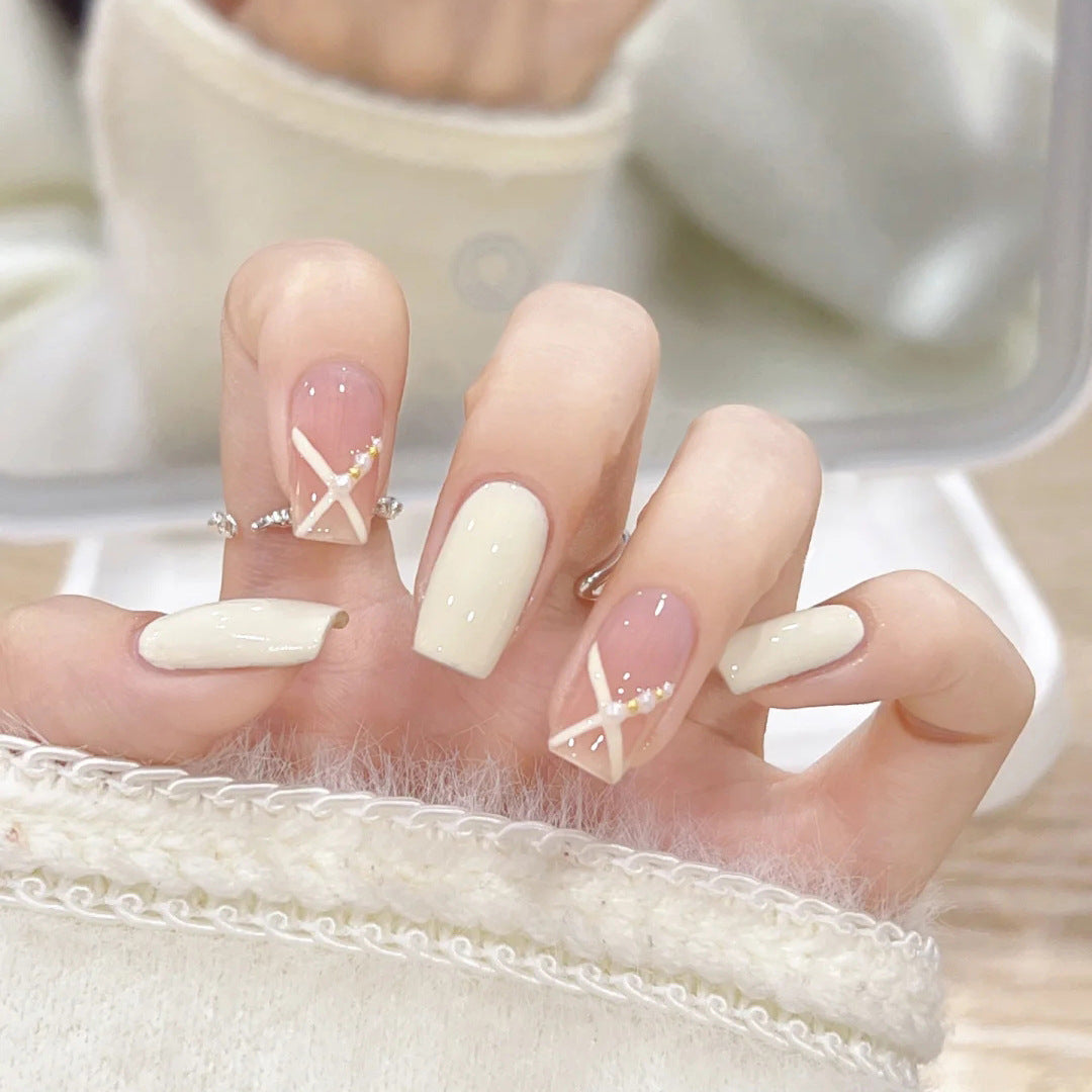 Acrylic nail set with elegant and playful design Stornfield