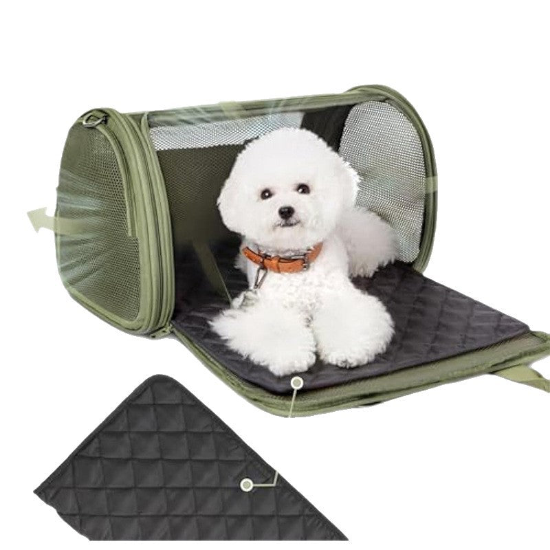 Transport box for pets with breathable mesh inserts Stornfield