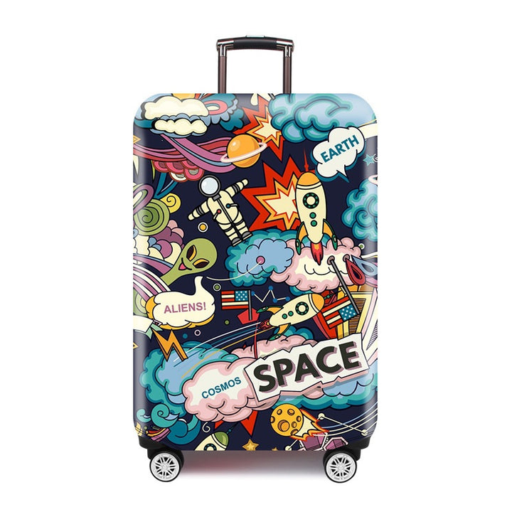Ladies hard shell suitcase with elegant pattern print Stornfield