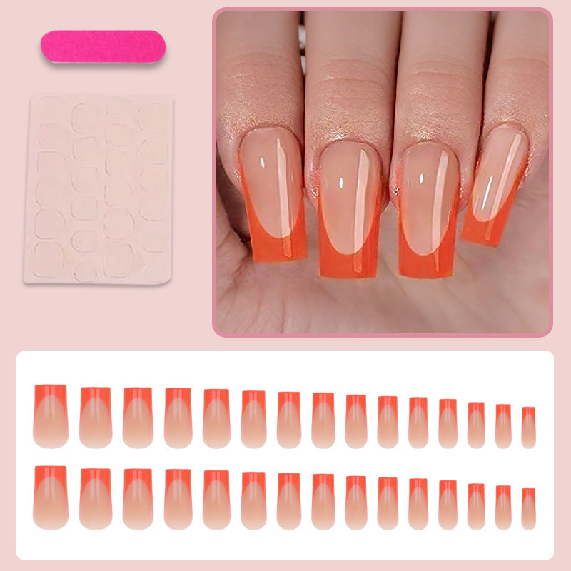 Acrylic nail set with stylish gradient and elegant designs Stornfield