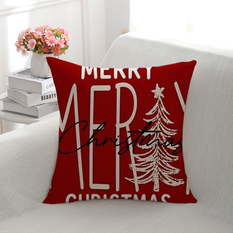 Festive Snowman-Themed Decorative Throw Pillow
