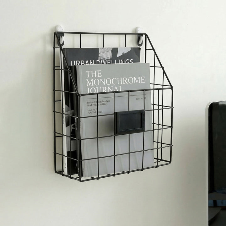 Wall shelf with storage basket Stornfield