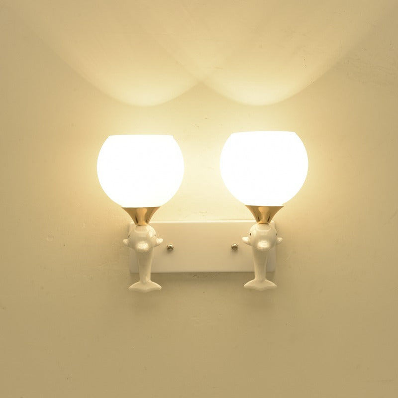 Dolphin-Themed Night Light Fixture