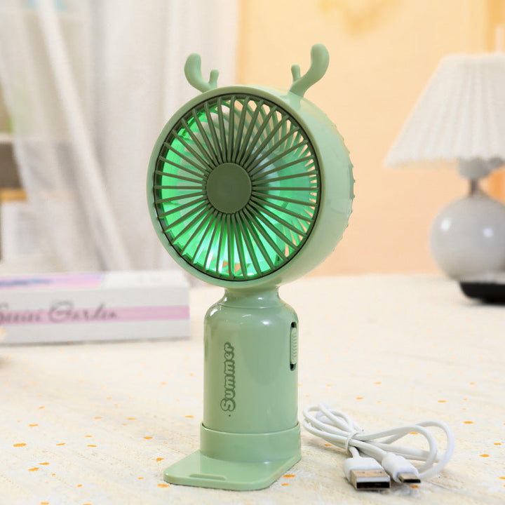 Women's Portable Hand Fan with Cute Ears Stornfield