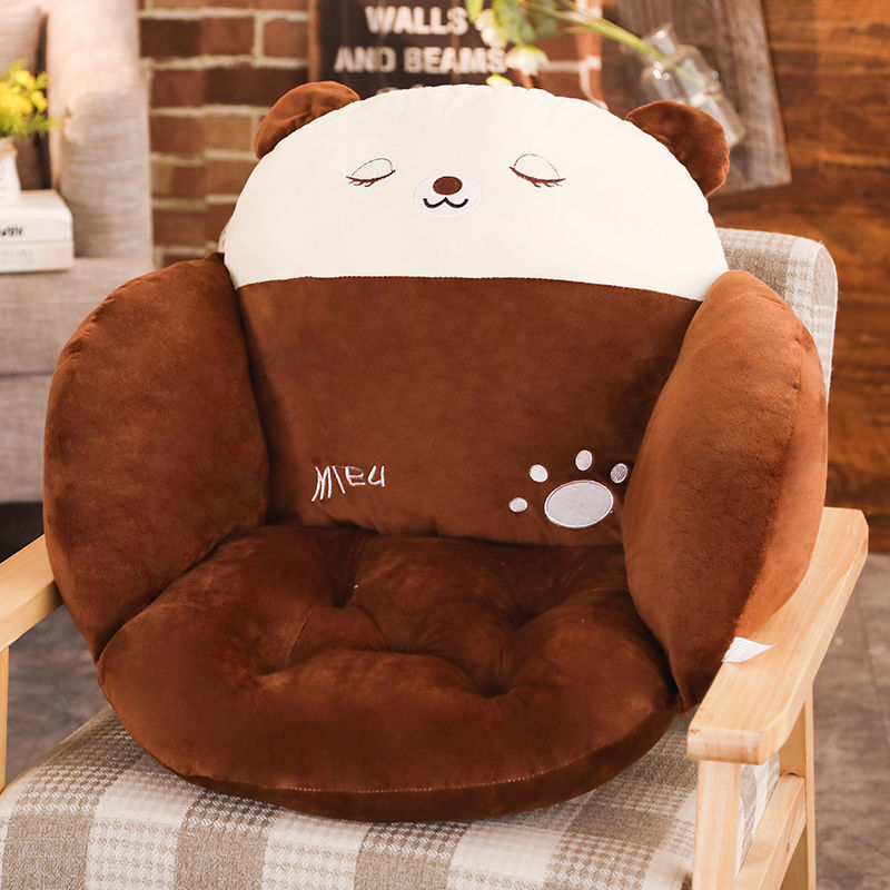 Plush seat cushion with cute bear motif Stornfield