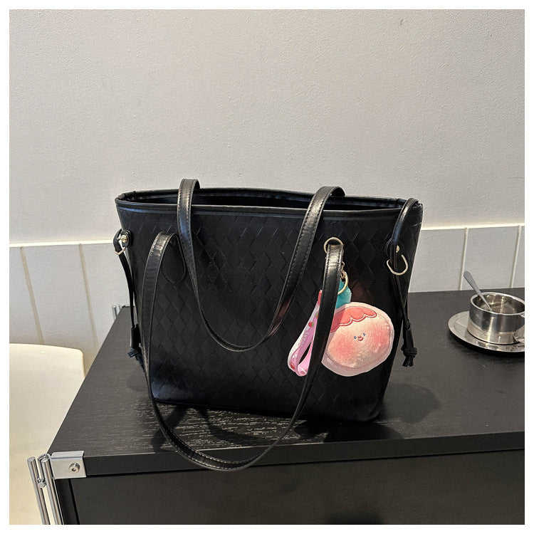 Quilted Pattern Handheld Tote Bag Stornfield