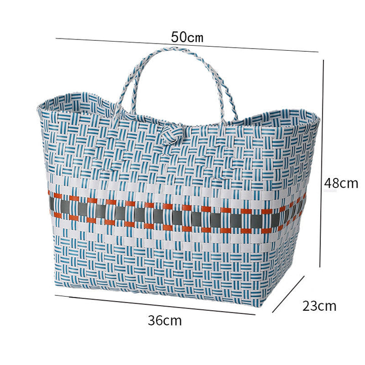 Large Capacity Woven Shopping Tote Stornfield