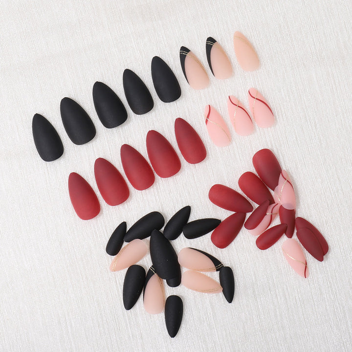 Elegant French Tip Press-On Nail Set Stornfield