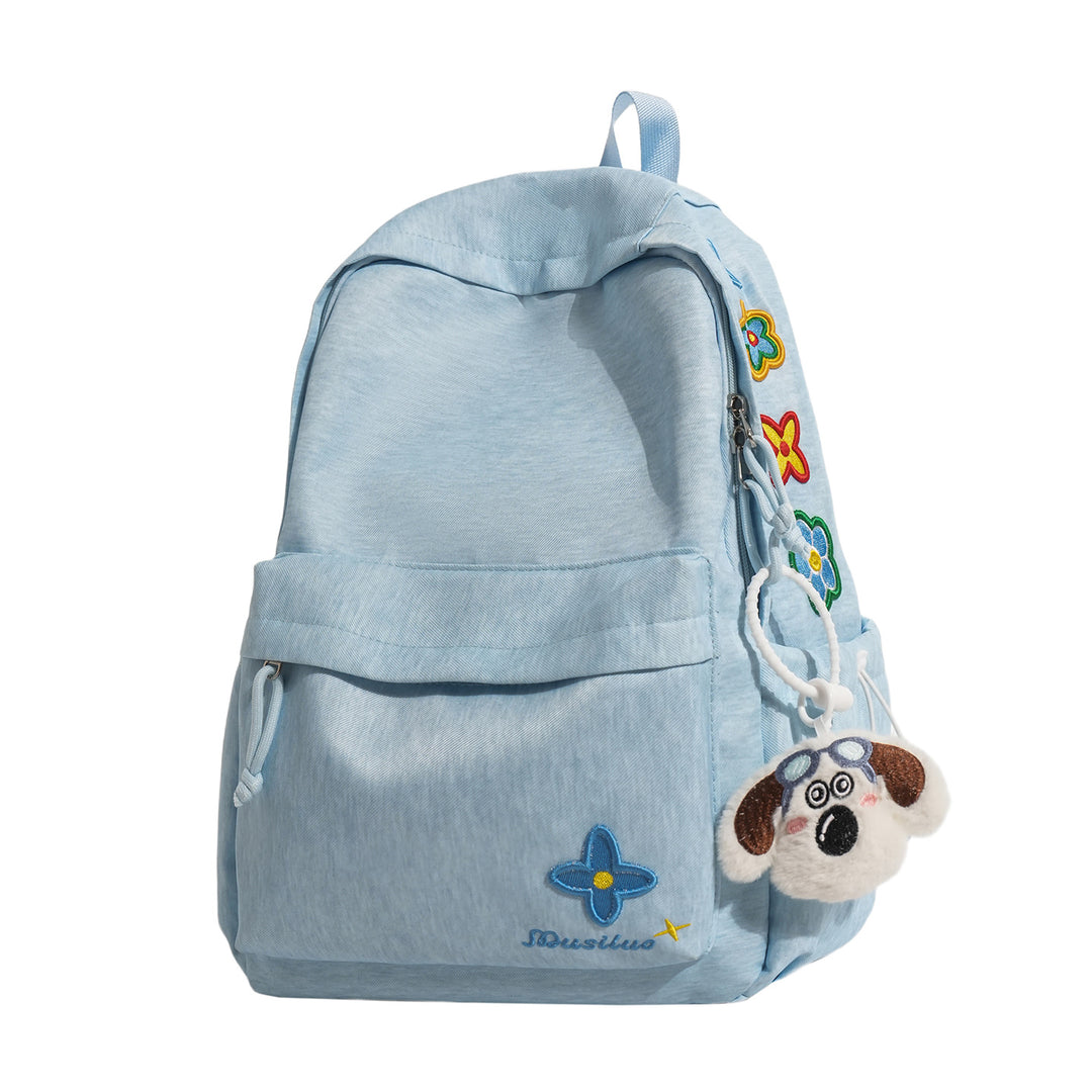 Casual Floral-Embroidered Backpack Stornfield