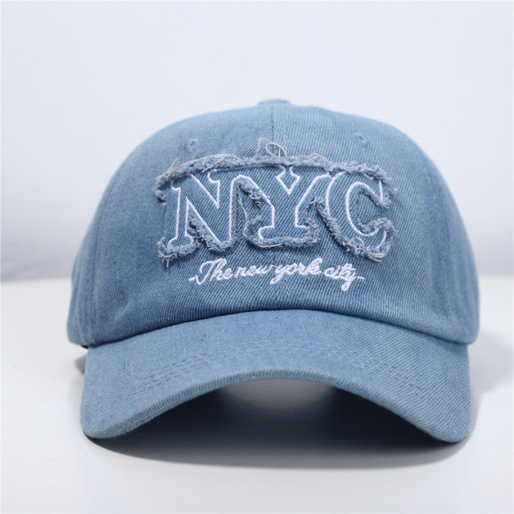 Women's Distressed Denim Baseball Cap Stornfield 1784084140