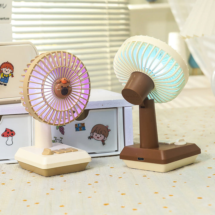 Ladies portable USB table fan in cheerful pineapple design Stornfield