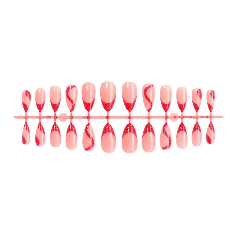Stylish French Tip Press-On Nails Set Stornfield