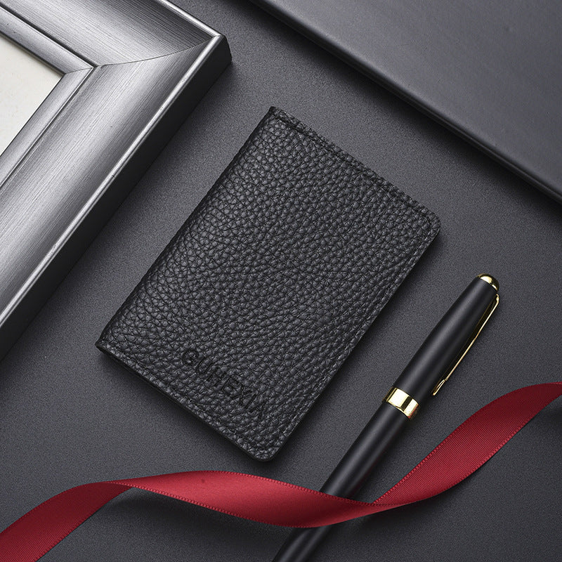 Textured Leather Cardholder Stornfield